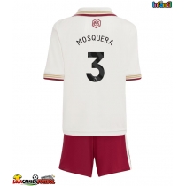 Camisa de Futebol Arsenal Cristhian Mosquera #3 Equipamento Alternativo Infantil 2025-26 Manga Curta (+ Calças curtas)